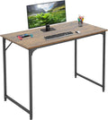 BestOffice Computer Desk Home Office Desk 39 inches Gaming Desk Multi-Function Writing Table Student Art Modren Simple Style PC Wood and Metal Desk Workstation for Small Space Vintage