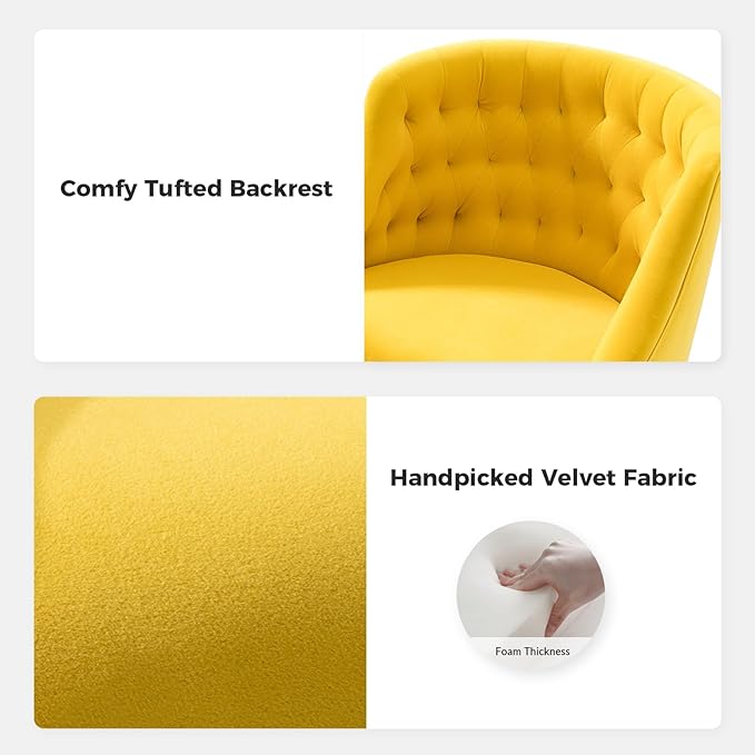 Velvet Office Chair with Gold Base Modern Cute Desk Chair Comfortable Adjustable Swivel Task Chair for Home Office Living Room Bedroom Vanity Study