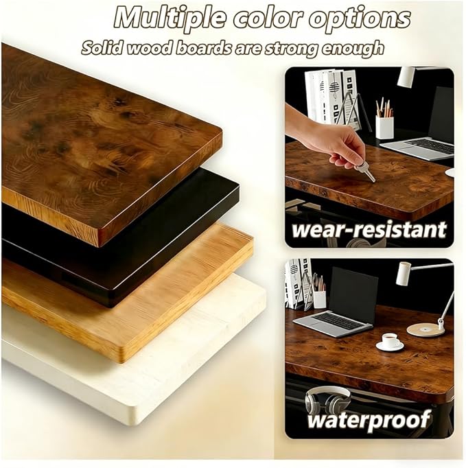 Folding Desk for Small Spaces 39.4 Inch Foldable Computer Desk No Assembly Required Space Saving Portable Study Table for Compact Home Office Bedroom Dorm Apartment Brown