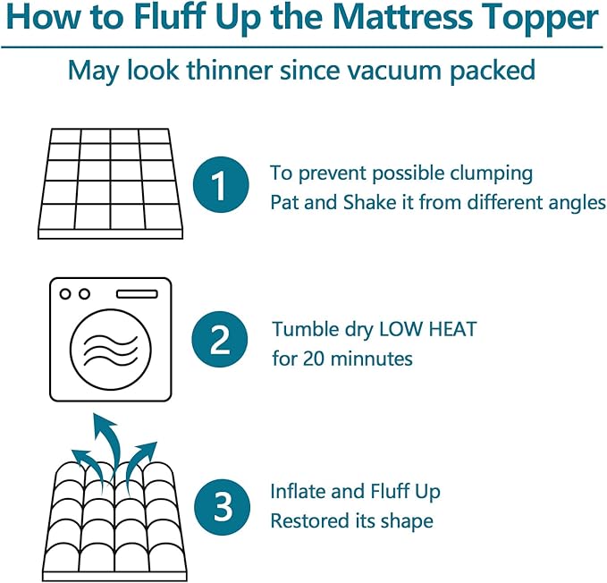 CHOKIT King Mattress Topper Extra Thick Pillow Top Mattress Pad for Back Pain Relief Cooling Bed Topper Mattress Cover with 8-21 Inch Deep Pocket