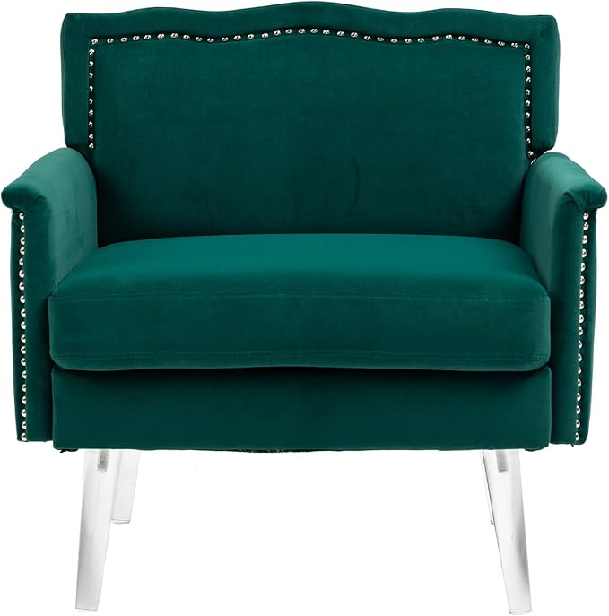 Accent ChairLiving Room Chair Leisure Single Sofa with Acrylic feet