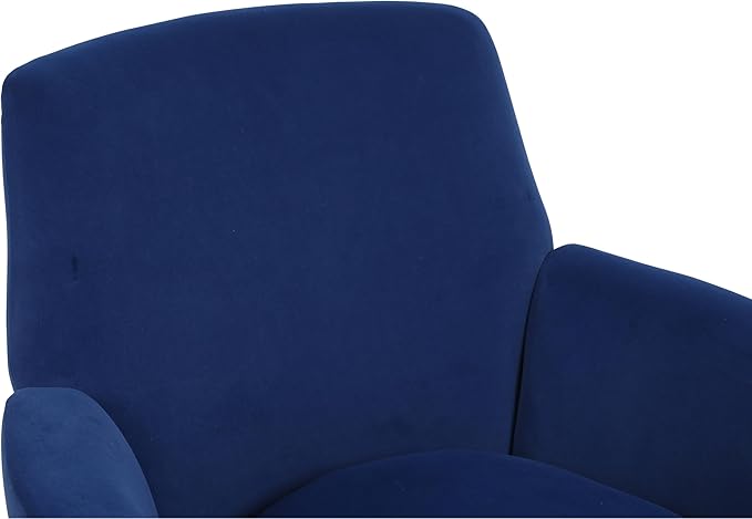 Set of 2 Swivel Accent Chair Modern Velvet American Design Swivel Round Barrel Chairs Upholstered Cozy Style for Living Room Bedroom Home Office (Velvet Navy 2-Pack)