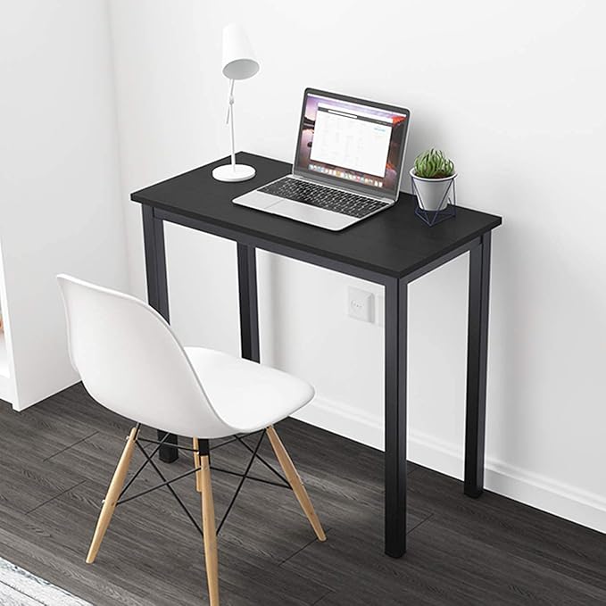 DlandHome 31.5 inch Computer Desk Home Office Table Writing Desk Study Table Gaming Desk Workstation Black