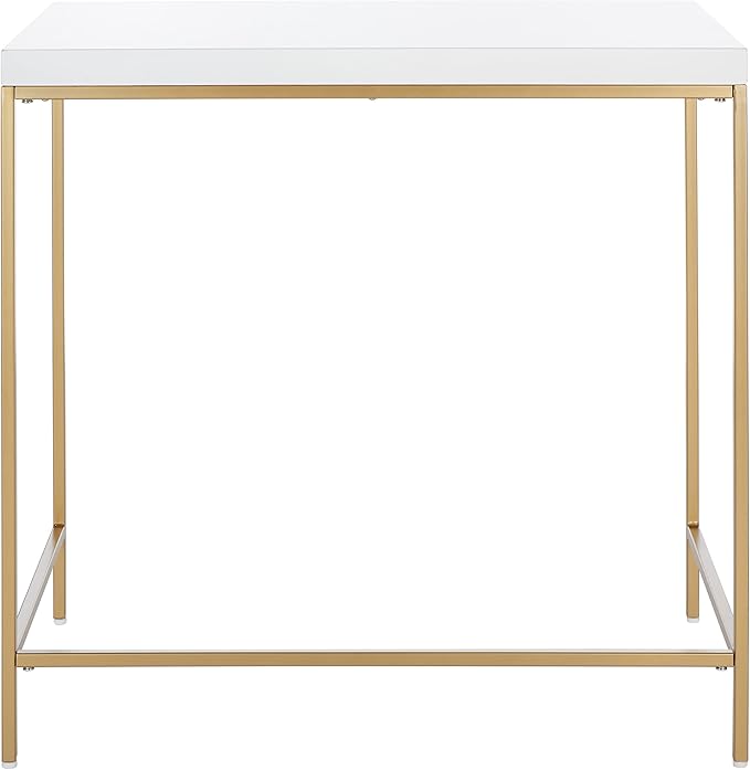 SAFAVIEH Home Collection Cass Contemporary White/Gold Desk