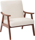 OSP Home Furnishings Davis Accent Chairwith Medium Espresso Frame Linen