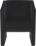 SAFAVIEH Home Collection Ylva Modern Black Velvet Accent Chair