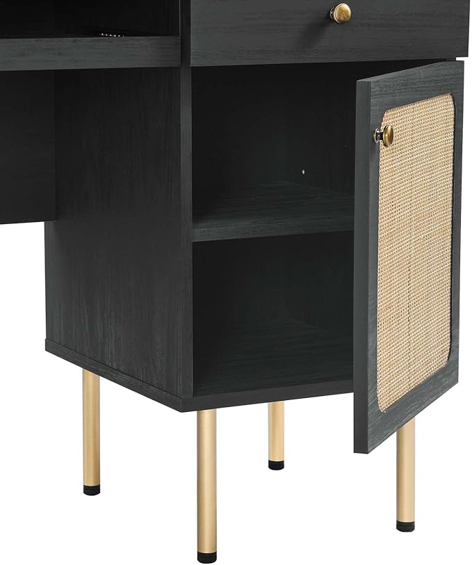 Modway EEI-6199-BLK Chaucer Office Desk Black