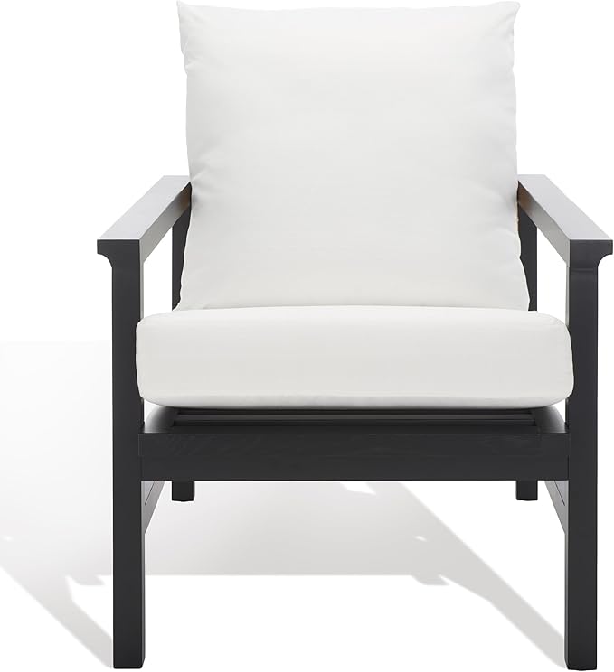 SAFAVIEH Couture Collection Emmalee Black/Natural Cord Back Accent Chair