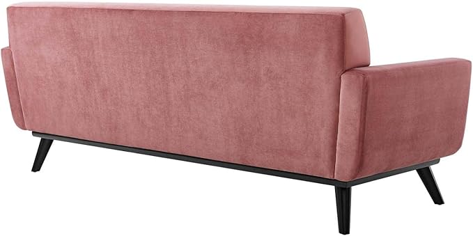 Modway Engage Performance Velvet Sofa with Dusty Rose Finish EEI-5600-DUS