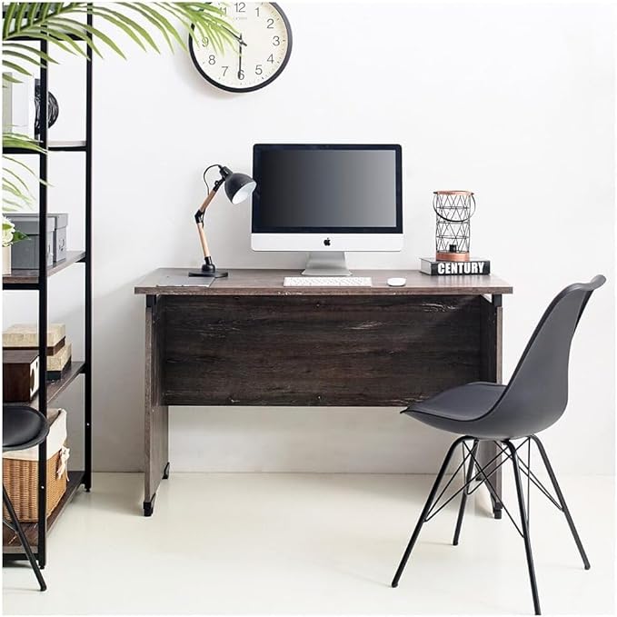 Composite Wood Writing Desk - Rustic Gray Home Office Table