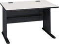 Bush Business Furniture Series A 48W Computer Desk in White Spectrum and Slate Small Office Table for Home or Professional Workspace