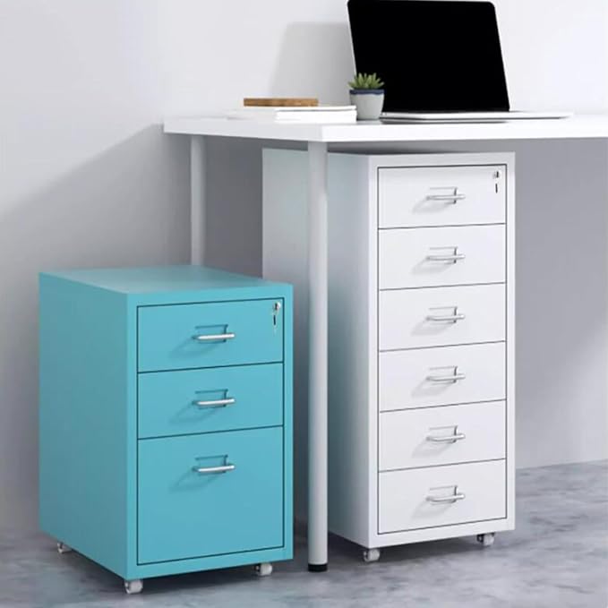 File Cabinet Drawer Organiser Desktop File Cabinet Filing Cabinet Multilayer Tin Cabinet A4 Folder Small Cabinet (Color : Beige Size : 6-Layer)