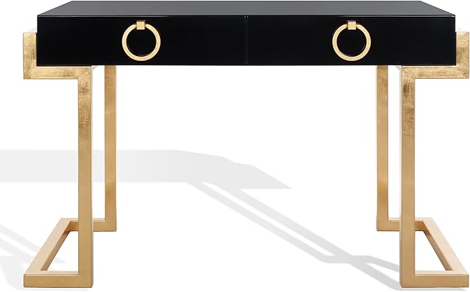 Safavieh Couture Collection Maia Black 2-Drawer Lacquer Desk