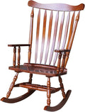 International Concepts Solid Wood Rocking Chair in Soft Cherry