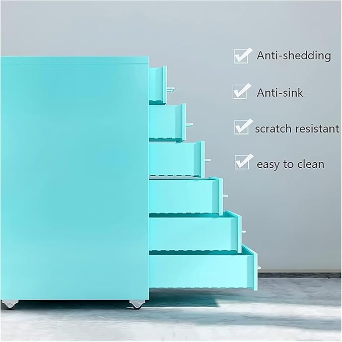 3-Drawer Mobile File Cabinet - Rolling Metal Storage Cabinet for Home Office Files &amp Folders with Anti-Sink Drawers &amp Removable Casters(Red)