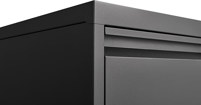 4 Drawer Small File Cabinet with Lock Under Desk Locking Storage Cabinet Organizer for Home Office Filing Cabinets Letter A4 Legal FilesBlack