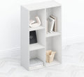 Furinno TOMI TV Stand 5-Cube Entertainment Center with Open Shelf Reversible TV Console for Living Room Bedroom Home Office White