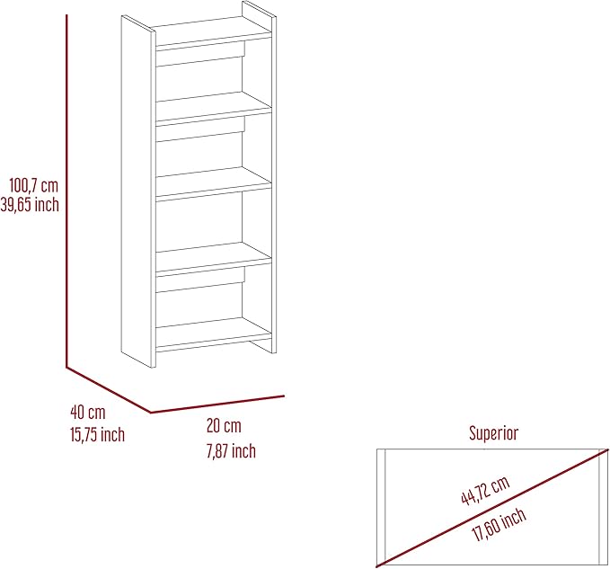 Home Office Set Single Drawer Keyboard TrayBookcase -Black