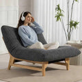 Oversized Cloud Lounge Accent Chair Comfy Reading Chair for Adults | Living Room Bedroom Big|Corduroy | 44 Inch | Giant | Wood Frame (Grey)