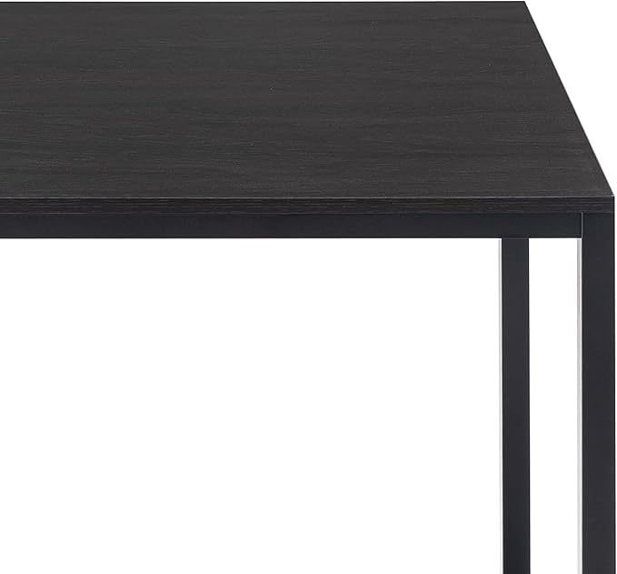 Zinus Jennifer 63 Inch Black Frame Desk Computer Workstation Office Desk Easy Assembly Deep Espresso