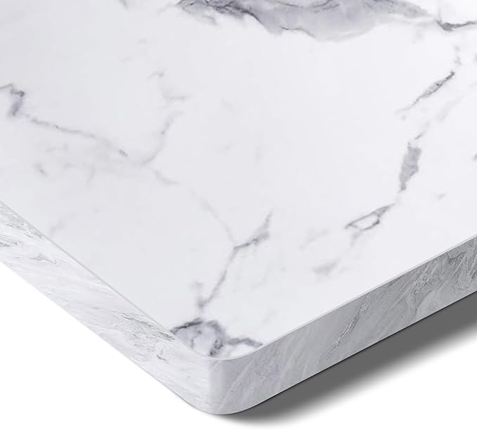 SANODESK Whole-Piece Particle Board Table Top for Standing Desk and Home Office Desk DIY 48x24x1 Inch Marble Grey Desk Top