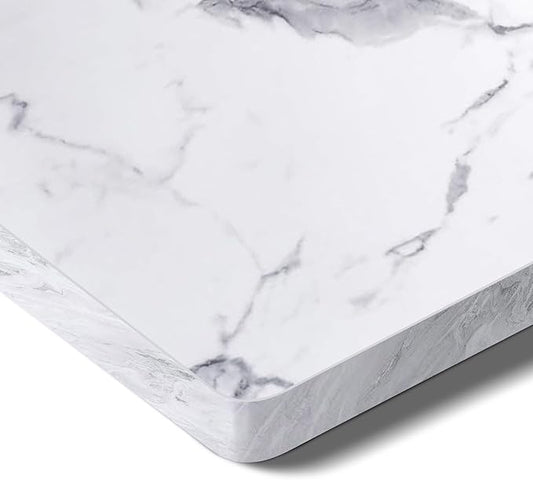 SANODESK Whole-Piece Particle Board Table Top for Standing Desk and Home Office Desk DIY 48x24x1 Inch Marble Grey Desk Top