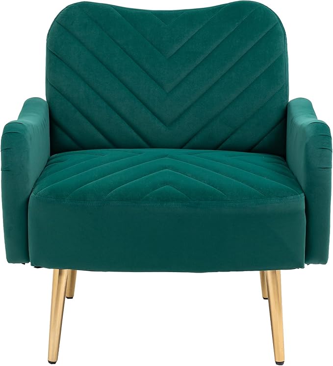 Velvet Chair Accent Chair/Living Room lesiure Chair with Metal feet