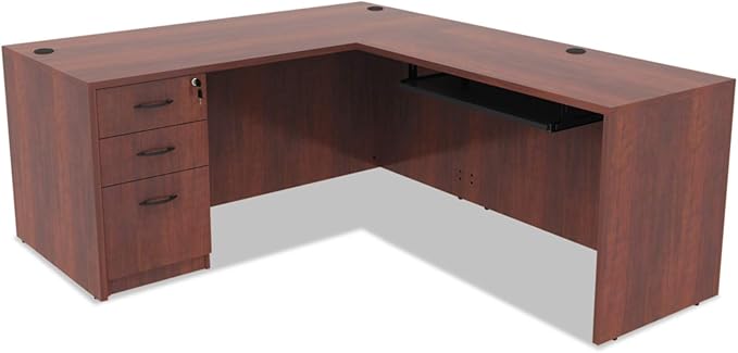 Alera Valencia Series 66 by 30 by 29-1/2-Inch Desk Shell Medium Cherry