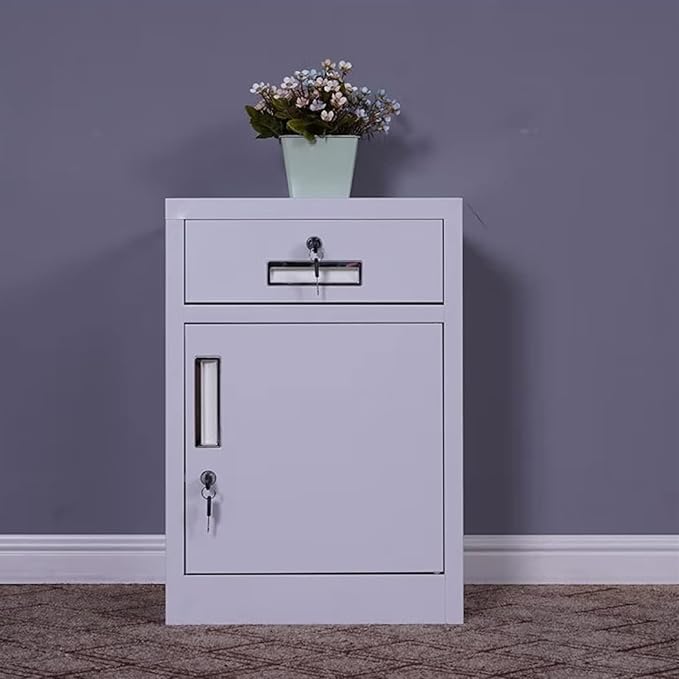 File Cabinet with 1 Drawers Metal Office Cabinet with LockOffice Filing Cabinet Under Desk Storage