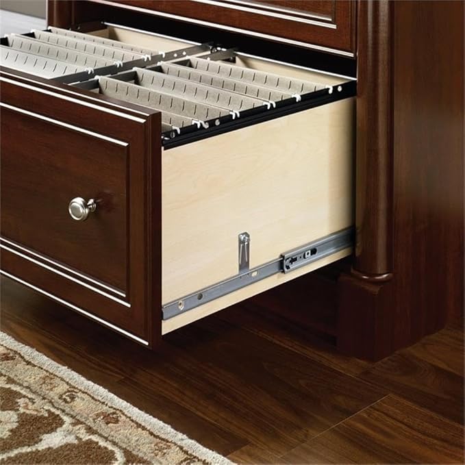 BOWERY HILL 2 Drawers 29.61 Lateral Cherry Engineered Wood Filing Cabinet Easy Assembly Stationary for Home Office