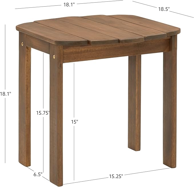 Linon Adirondack End Teak Table