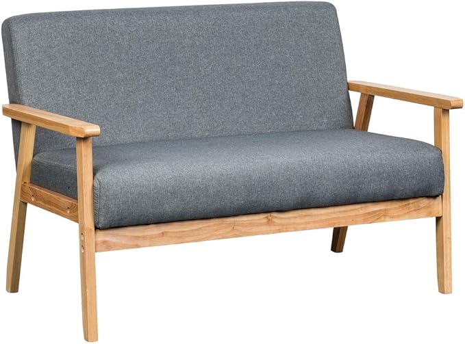 Lilola Home Bahamas 45 W Gray Loveseat