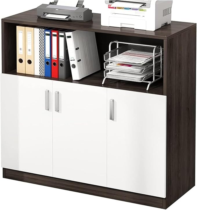 Office Filing Cabinet Wall Mounted File Storage Versatile Partition Cabinets for Home &amp(B)