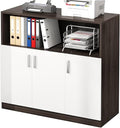 Office Filing Cabinet Wall Mounted File Storage Versatile Partition Cabinets for Home &amp(B)