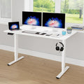 Adjustable Height Computer Workstation - Electric Lifting Sit Stand Desk Rising Computer Table That Raises Up and Down for Home Office
