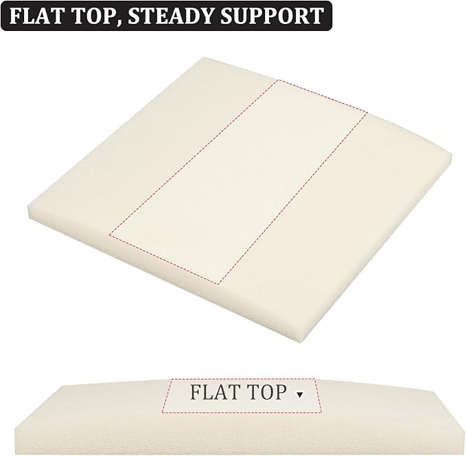 HAVARGO Couch Cushion Support for Outdoor Sagging Seat 20x20x2 Inches Couch Supports for Sagging Cushions Quick-Drying and High Density Foam Sofa Cushion Support with Anti Slip Mesh Fabric Set of 2