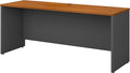 Bush Business Furniture Series C 72W x 24D Credenza Desk in Natural Cherry