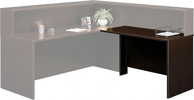 Bush Business Furniture Series C 48W x 24D Bridge/Return in Mocha Cherry