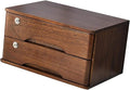 Desktop File Cabinet - Solid Wood Storage Box - Desktop Organizer Wooden Desktop Drawer Cabinet Desktop Storage Box with Lockable Drawers Office Supplies A4/RECE2 Drawer