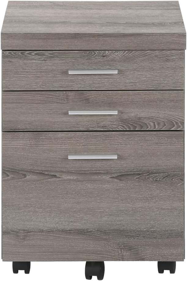 Modern Rolling File Cabinet with Smooth-Gliding Drawers Printer Stand &amp Mobile Office Storage for Home or Professional Workspace