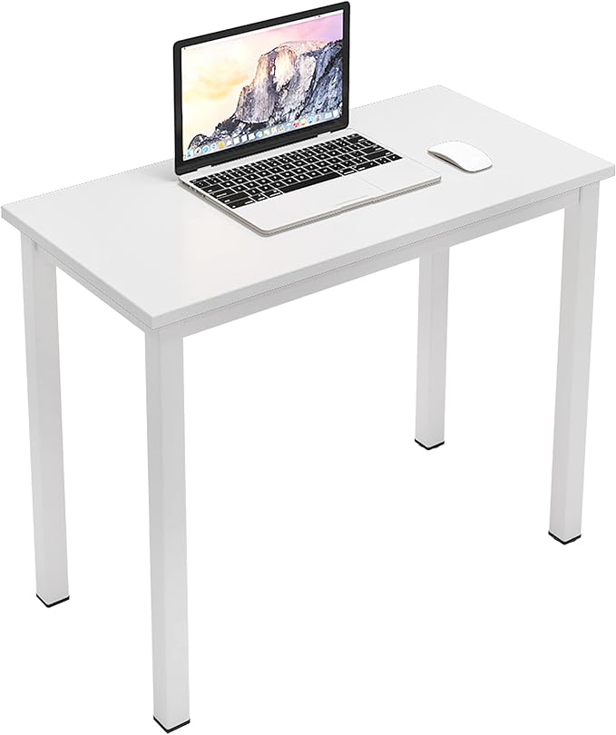 sogesfurniture 31.5 inches Office Desk Computer Desk Gaming Desk Computer Table Sturdy Writing Workstation for Home Office White
