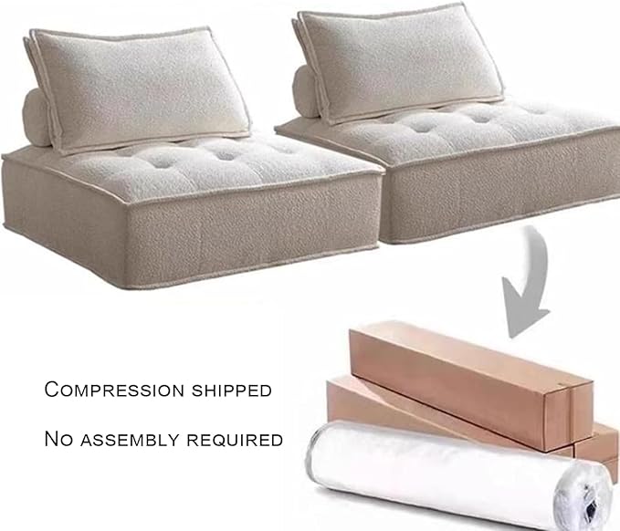 Modular Sectional SofaSectional Modular Sofa Modern Armless Single Square SofaModular Sectional SofaSponge Sectional Sofa Couch for Living Room Modular Sofa Couch(85x85cm)