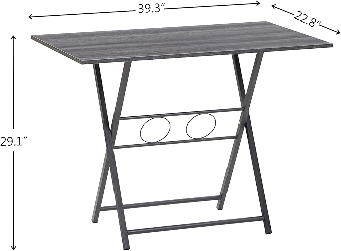 Small Foldable Desk for Small Spaces Living Room Multifunctional Computer Table Writing Workstation for Home Office No Assembly Required for Space Saving