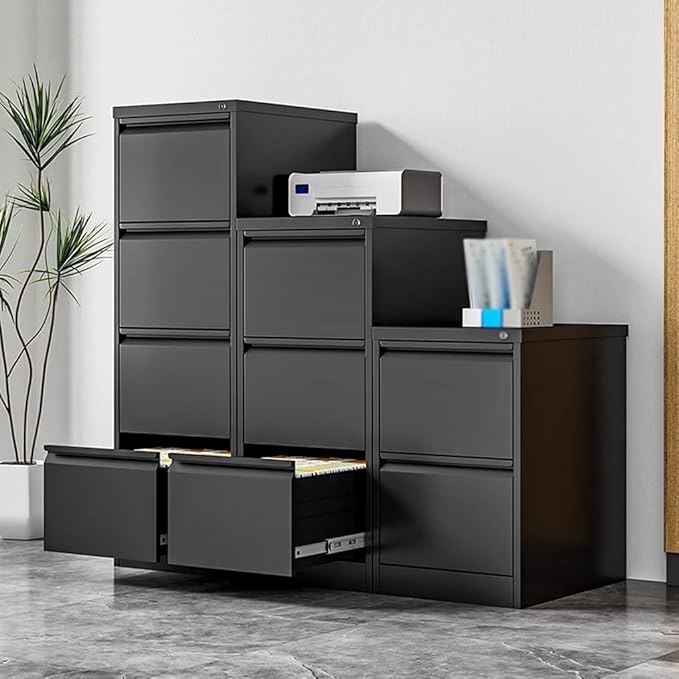 JITUIHOM Office Iron File Cabinets Hanging Cabinet Card Boxes Folders Quick-Hook Drawers Low Cabinets(ASmall)