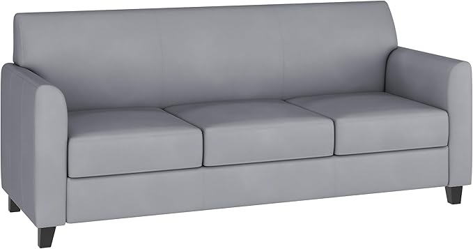 Flash Furniture HERCULES Diplomat Series Gray LeatherSoft Sofa