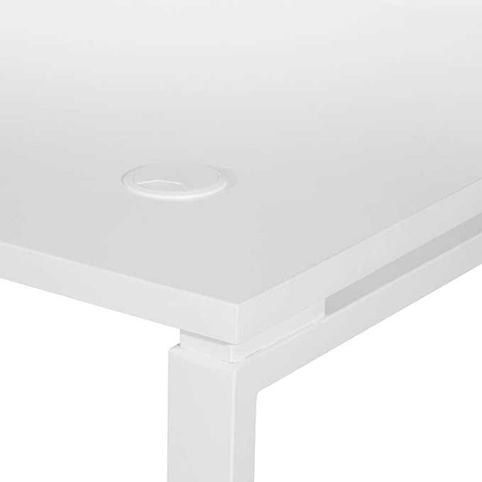 OSP Home Furnishings Prado Home Office Writing Desk 60 Inches Wide x 42 Inches High White