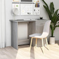 Modern Grey Sonoma Computer Desk 39.4 L Wood Office Workstation with Drawer &amp Door Storage Compact Small Desk for Bedroom Study Home Office Dorm