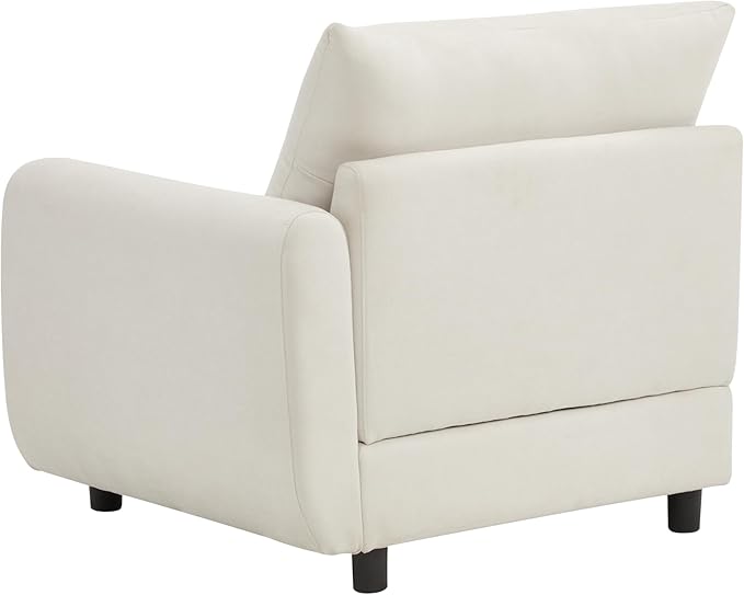 Christopher Knight Home Bricez 69 Loveseat Upholstered Sofa Modular Couch Oversized Loveseat Spacious Seating Sofa Couch Comfort Sectional Corner Wooden Chair for Living Room Home Office White