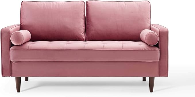 Modway Valour Performance Velvet Loveseat Dusty Rose Valour Performance Velvet Loveseat