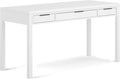 SIMPLIHOME Hollander Desk - 60 Inch Wide Solid Wood Writing Desk in White Contemporary Home Office Computer Table for Workspace or Study with 2 Drawers and Flip-Down Keyboard Tray